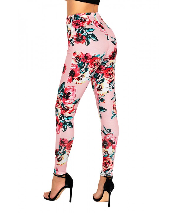 Blush Floral Stretchy Leggings