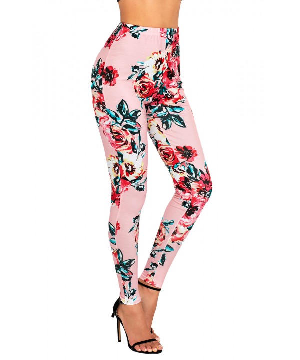 Blush Floral Stretchy Leggings