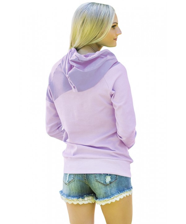 Purple Duotone Chic Hooded Sweatshirt