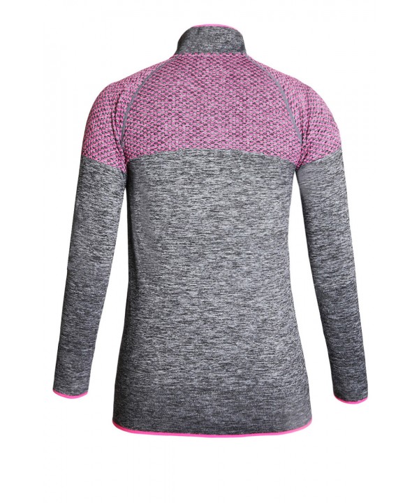 Gray Atheletic Running Yoga Jacket with Mesh Accent