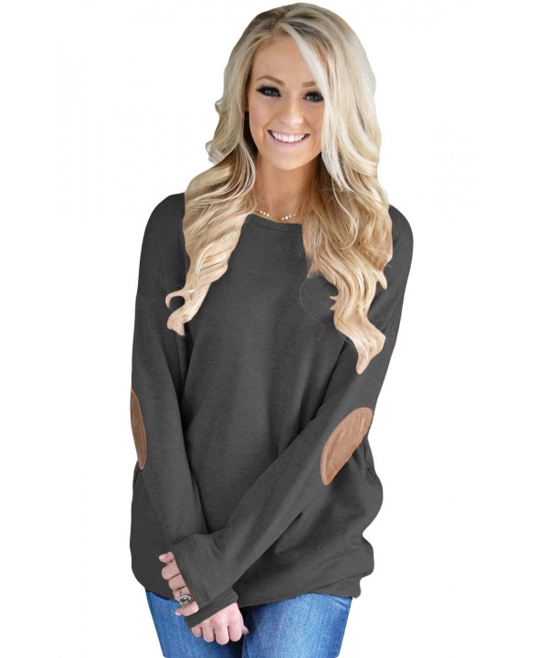 Black Elbow Patch Sweatshirt