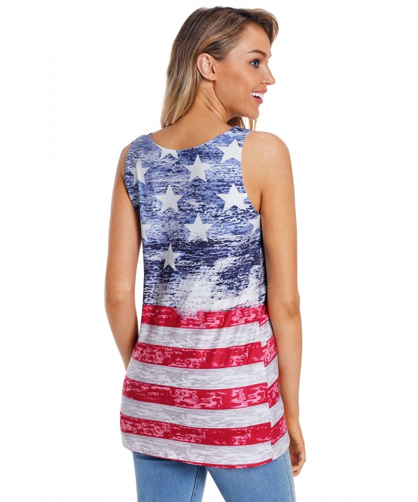 Stars and Stripes Flag Sleeveless Tank Top