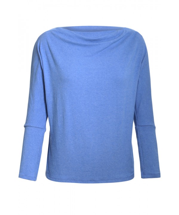 Slate Blue Concise Pullover Sweatshirt